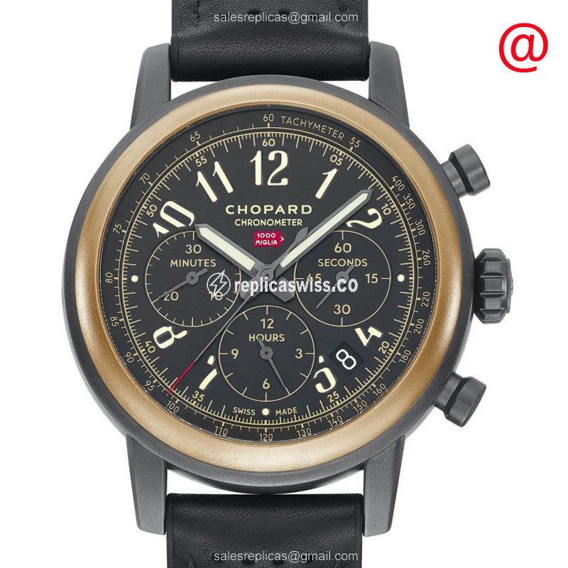 Chopard Mille Miglia Replica - Automatic - 18kt Rose Gold & Steel - Gray Dial